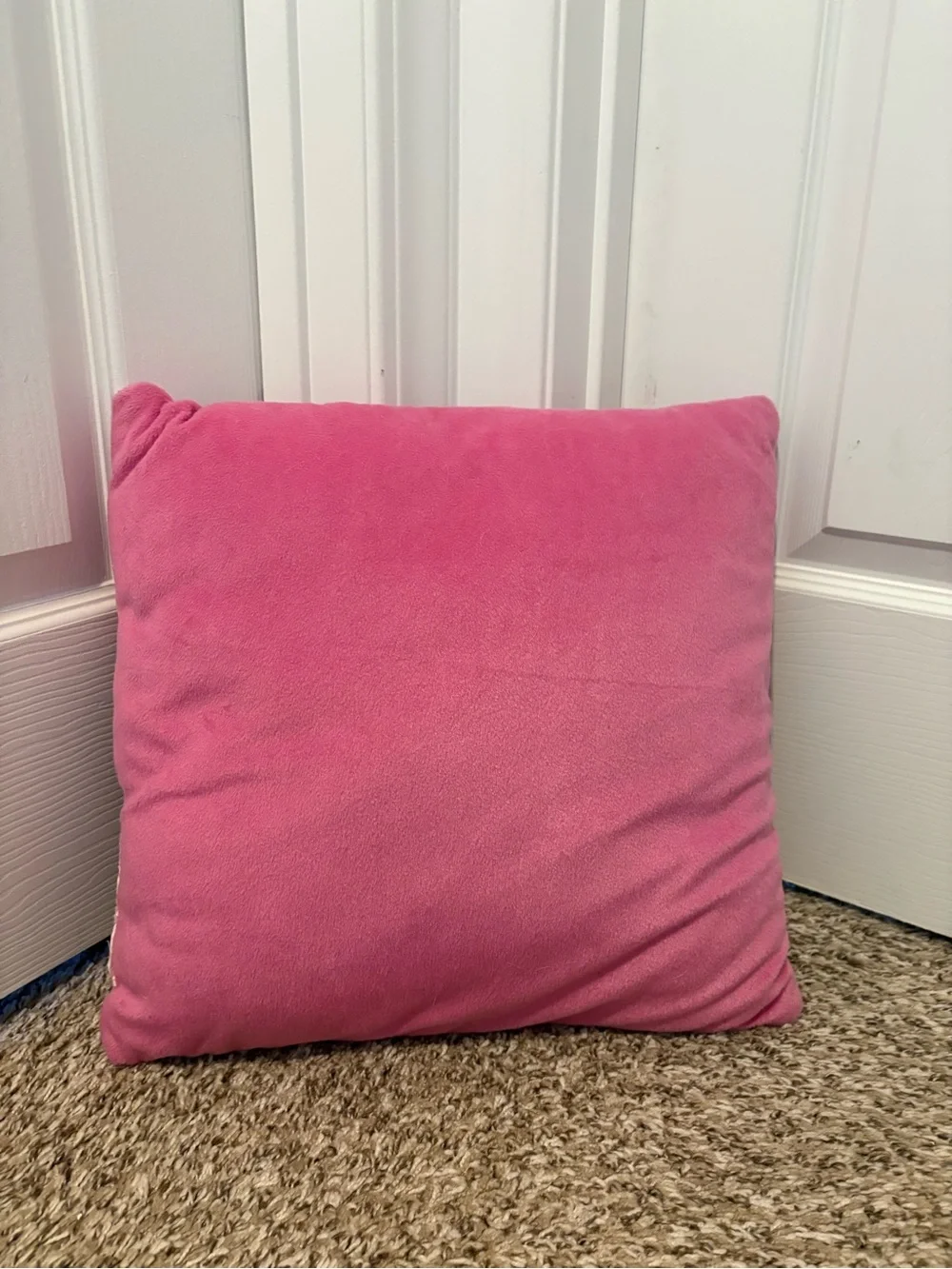 Pink Sign Pillow Warning Mood Swings Ahead